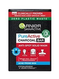 Garnier Skin Naturals Pure Active Charcoal Bar твърд продукт за лице