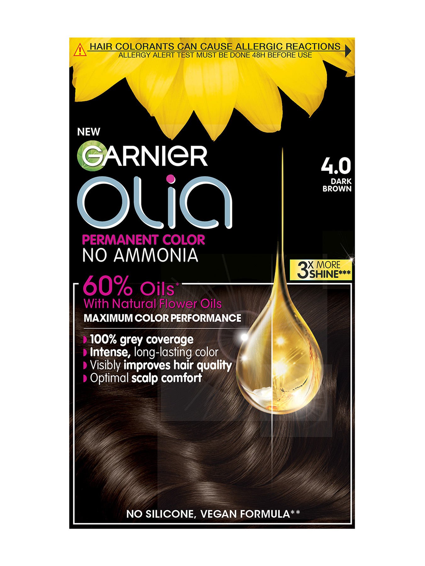 Garnier Olia 4.0 Тъмно кестеняво