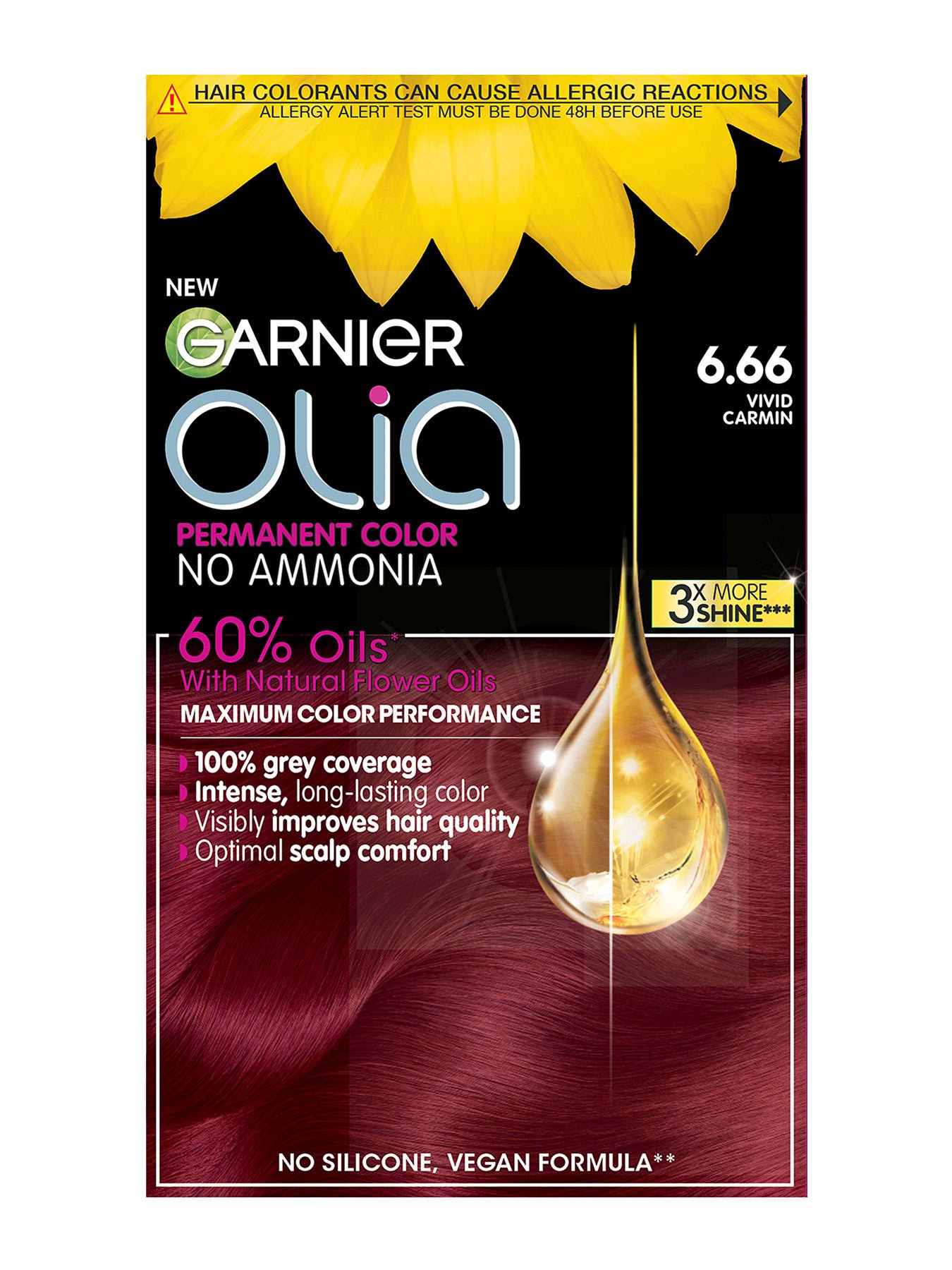 Garnier Olia 6.66 Ярко червено